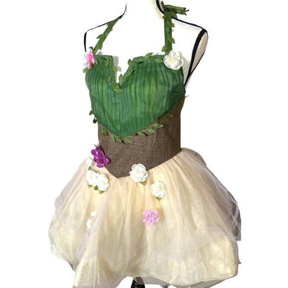 Whimsical Enchantress Cosplay Costume Dress Medium Woodland Pixie Fairy Mystical - Picture 3 of 10